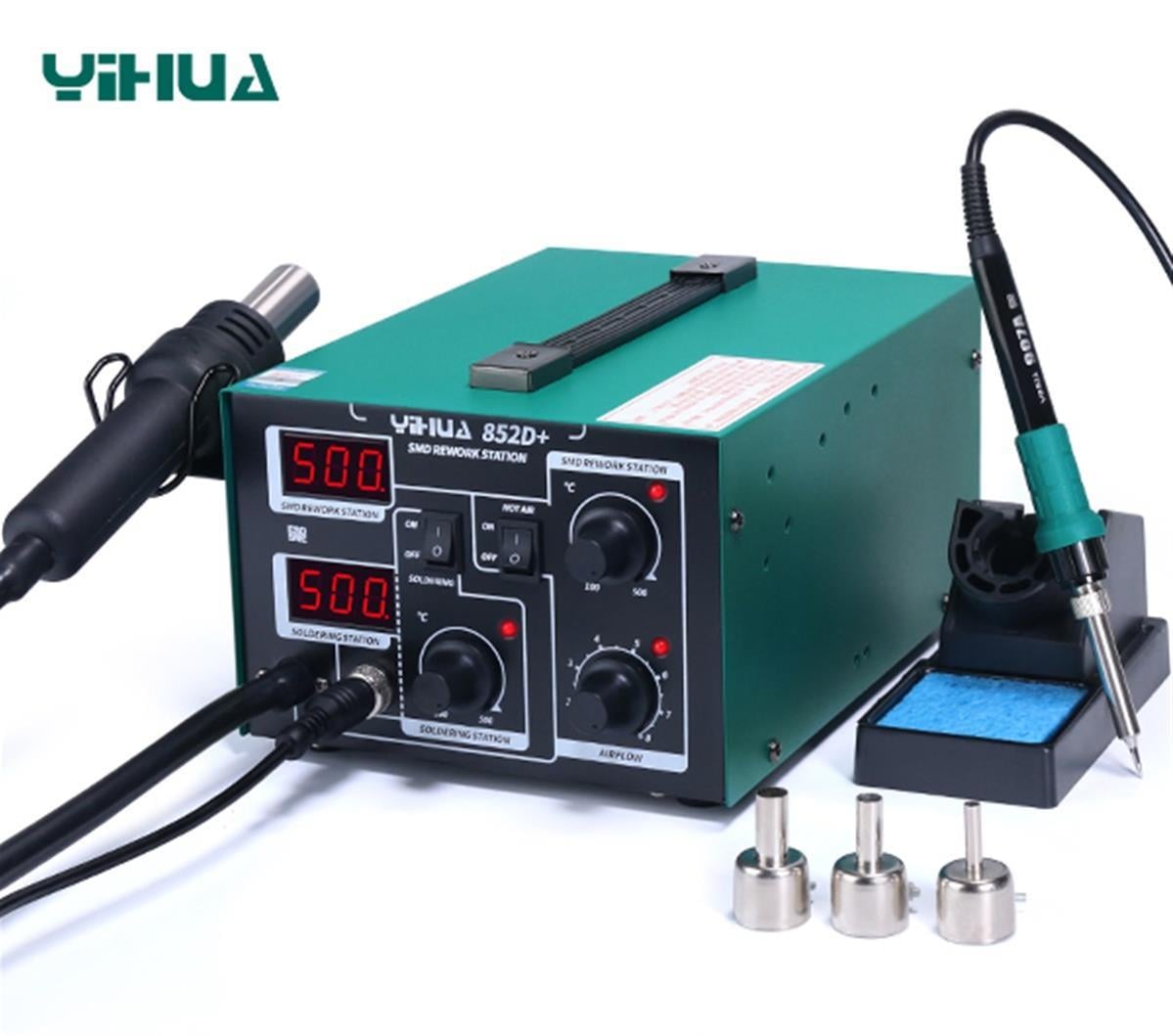 Yihua 852D+ Diafram Isı Ayarlı Sıcak Hava Üflemeli Havya