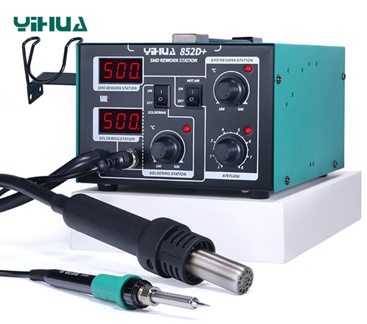 Yihua 852D+ Diafram Isı Ayarlı Sıcak Hava Üflemeli Havya