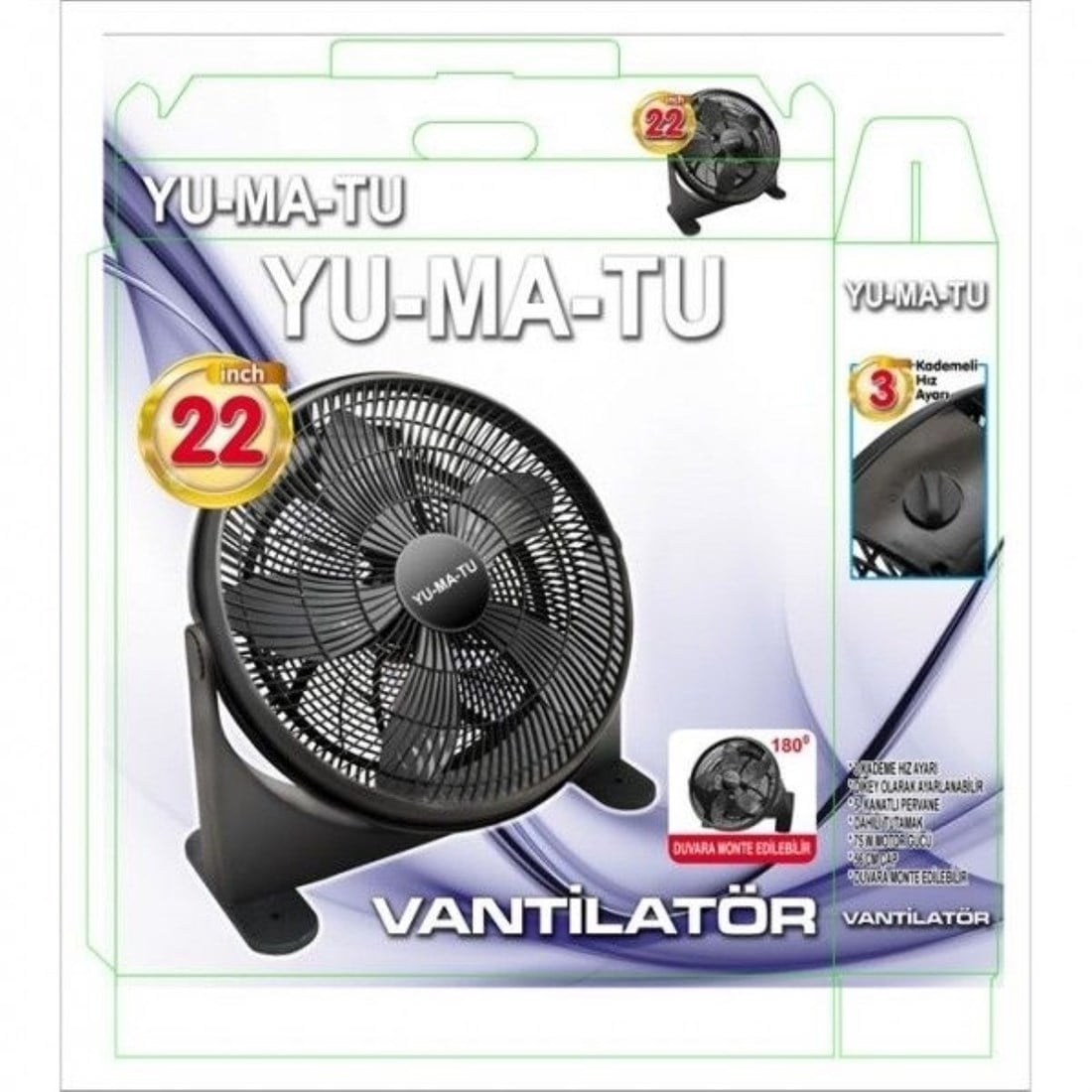 Yumatu 22 İnch Vantilatör