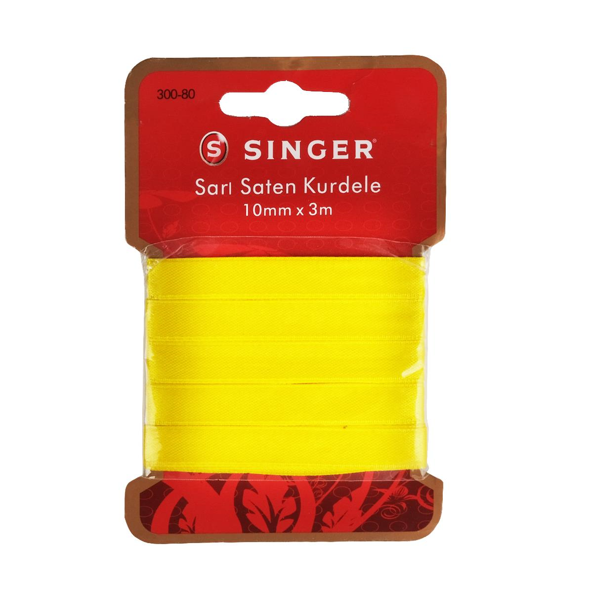 Singer Sarı Saten Kurdele | 10mm x 3m | 300-80