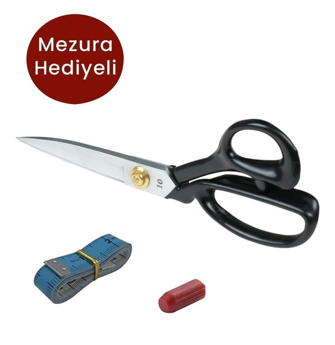 FDMSTAR | Fs-1104L | 10 No | Solak | Siyah Saplı | Paslanmaz Çelik | Somunlu Makas | Sol El | 25 Cm | 10 İnç 