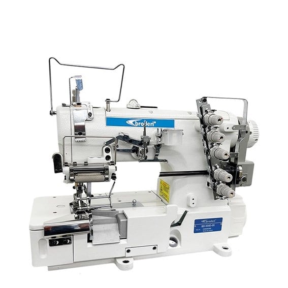 FDM Broderi BD-500D-05 Sağdan Bıçaklı Reçme Makinesi, Direct Drive, Regulalı, Kafadan Motorlu, İğne Pozisyonlu, Tabla ve Tekerlekli Ayak