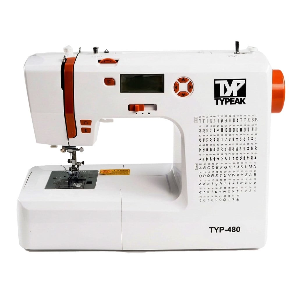 Typeak | Taşınabilir | TYPM-480|  Ev Tipi Dikiş Makinesi | 145 Desen | Aile Tipi Dikiş Makinesi |