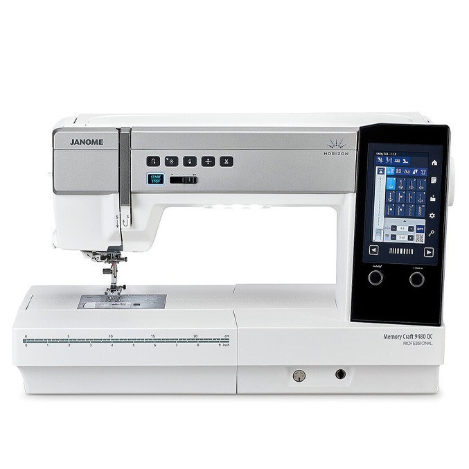 Janome | MC9480 QCP Elektronik Dikiş Makinesi | Ev Tipi Dikiş Makinesi |Aile Tipi Dikiş Makinesi | 400+ Değişik Dekoratif  Dikiş Desen Piko | 9mm Dikiş Genişliği | Geniş Renkli Dokunmatik Ekran