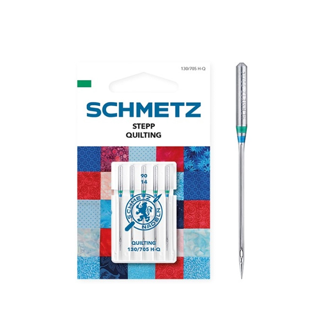 SCHMETZ | 130/705 H-Q | 14/90 | Aile Makinesi İğnesi | Patchwork Ve Kapitone Kumaşlar İçindir | İnce Hafif Yuvarlak Uç | 1 Paket 5 Adettir | Tüm Ev Tipi Marka Makineler İle Uyumludur