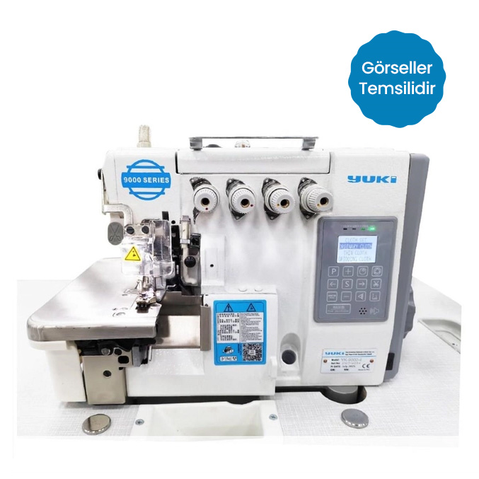 FDM Yuki Yk-9000-4-Bk Otomatik 4 İplik Kıstırmalı Overlok Makinesi (Vakumlu)