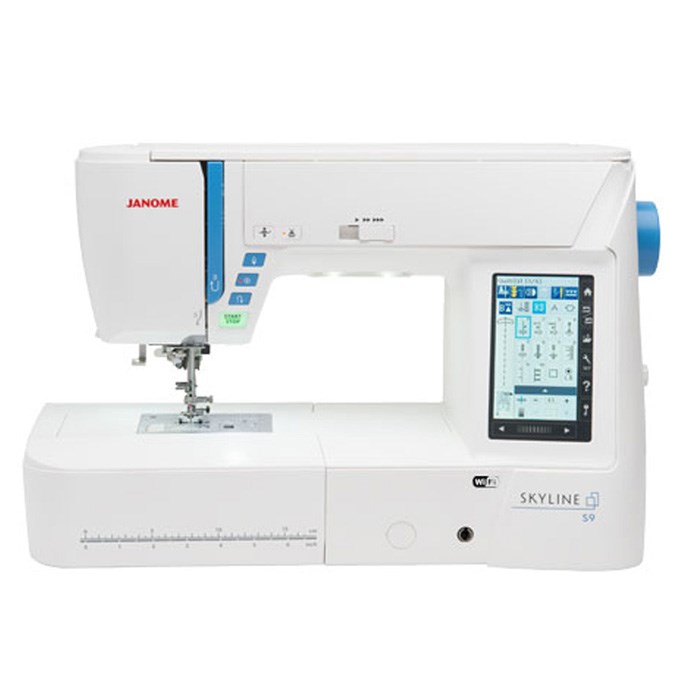 Janome  Skyline S9 | Taşınabilir Bilgisayarlı Dikiş Nakış Makinesi | 250 Nakış Deseni | Geniş Nakış Alanı 170x200 mm
