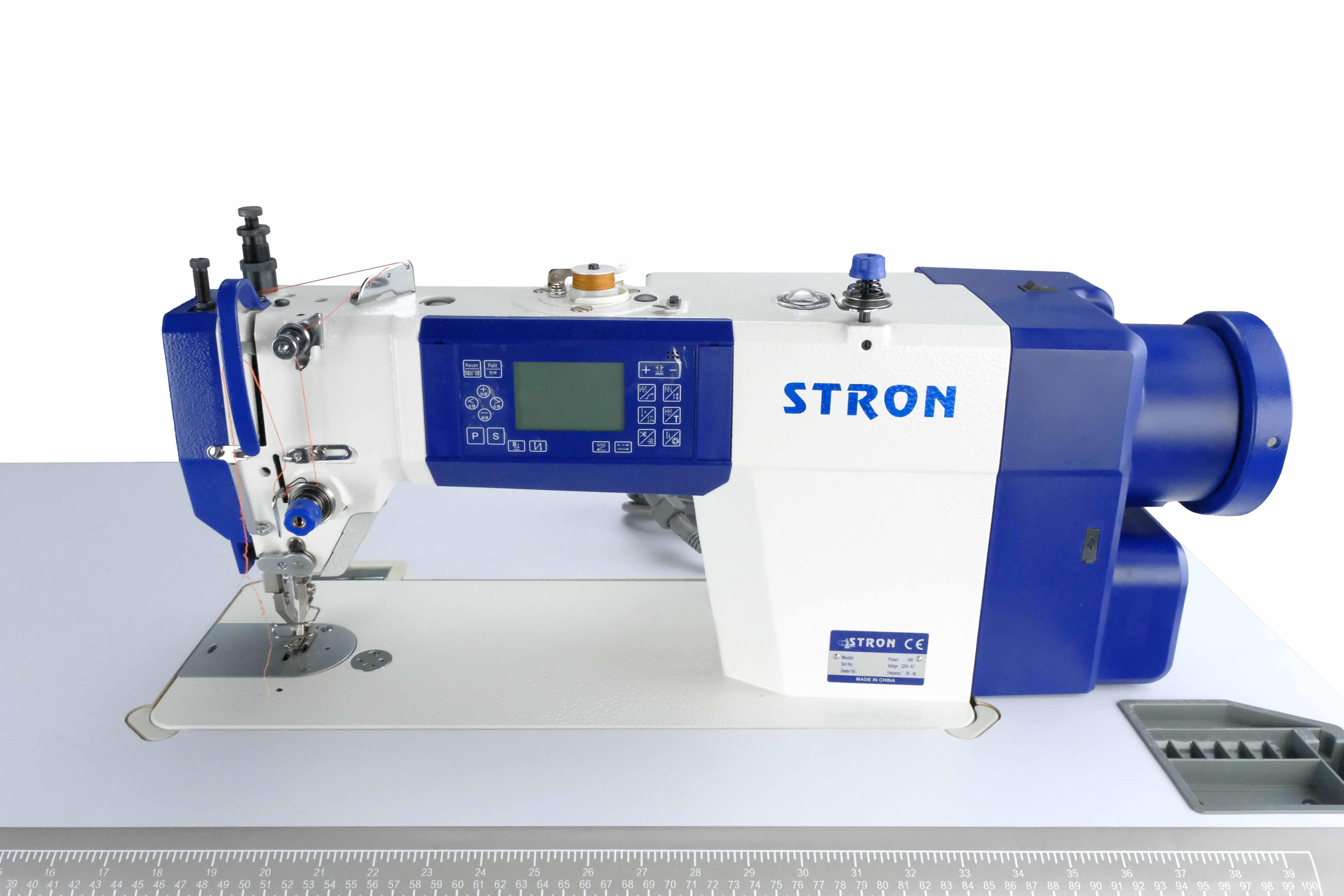FDM Stron A0303CX-T2 Otomatik Çift Pabuç Dikiş Makinesi | Direct Drive | Ayak Kaldırmalı | İplik Kesmeli | Kafadan Motorlu | Tek İğne | Ayak Transportlu | Çift Pabuç
