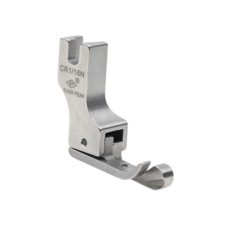 Düz Makine 1.6mm Dar Tabanlı Çima Ayak | Sağ Çima | CR1/16N | Tüm Marka Sanayi Tipi Düz Dikiş Makinelerinde Kullanılır.EverPeak