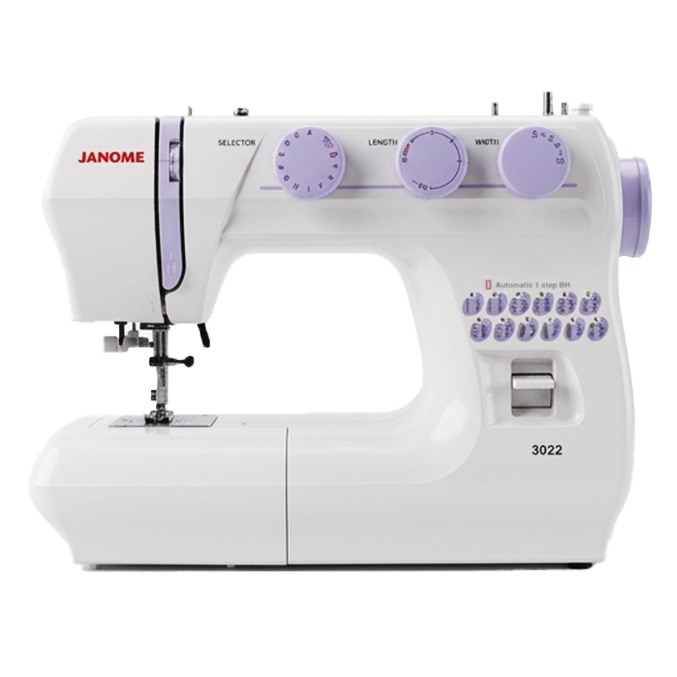 Janome 3022 Uzatma Tablalı Aile Tipi Dikiş Makinesi 23 Desenli Tek Adımda İlik Açma Otomatik İplik Takma Ev Tipi Dikiş Makinesi 
