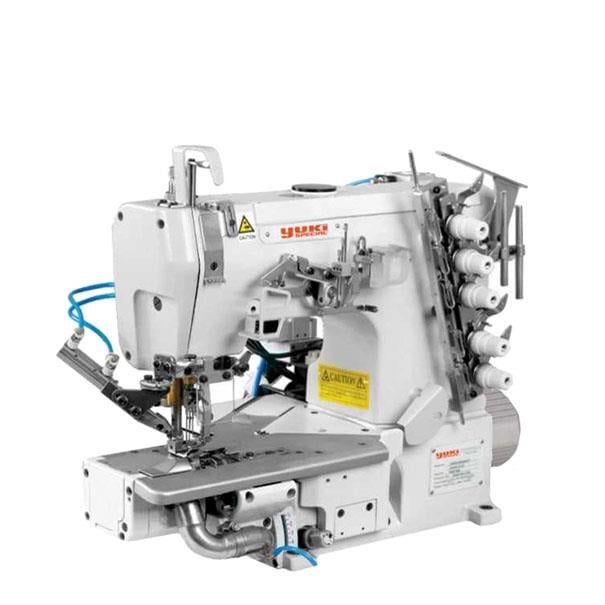 FDM Yuki WT6635-BBX356/FT/VDA/UTA Regulalı Reçme Dikiş Makinesi, Transportlu, İplik Kesicili, Direct Drive, Ayak Kaldırmalı, Kafadan Motorlu, Tabla ve Tekerlekli Ayak 