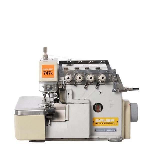 2.El Siruba 747K 4 İplik Overlok Makinesi | Mekanik Kıstırmalı | Sessiz Servo Motorlu