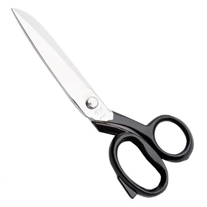 FDM Horsehead | D-138 | 8 No | Somunlu Makas | Terzi Makası | Siyah Saplı | Nikel Kaplama | 20,32 Cm | Bilenebilir | Komple Çelik | Türk Malı