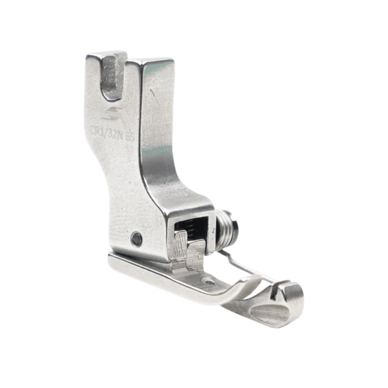Düz Makine 0.8mm Yandan Yaylı Çima Ayak | Sağ Çima | CR1/32N-ES | Tüm Marka Sanayi Tipi Düz Dikiş Makinelerinde Kullanılır.