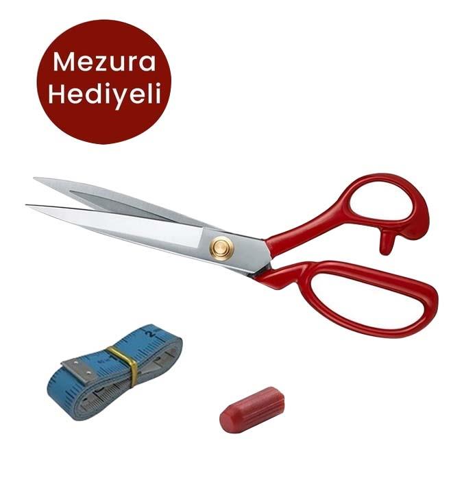 FDMSTAR | Fs-11 | 11 No | Kırmızı Saplı | Paslanmaz Çelik | Somunlu Makas | 27,5 Cm | 11 İnç 