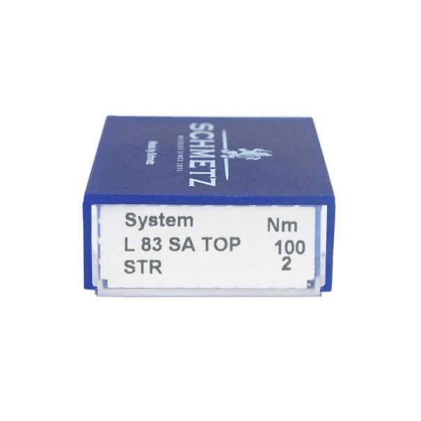 Schmetz | L 83 SA Top Str 100/2 Numara | Broderi İğnesi | Nakış İğnesi | 1 Paket 100 adettir