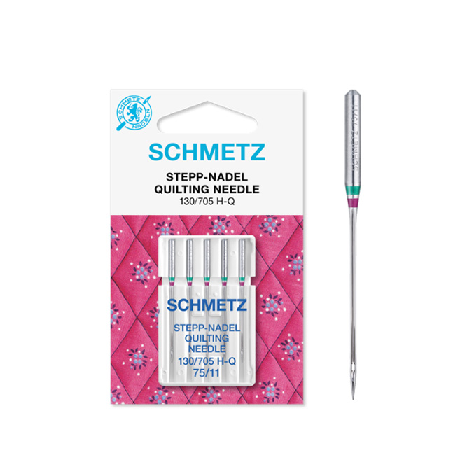 SCHMETZ | 130/705 H-Q | 11/75 | Aile Makinesi İğnesi | Patchwork Ve Kapitone Kumaşlar İçindir | İnce Hafif Yuvarlak Uç | 1 Paket 5 Adettir | Tüm Ev Tipi Marka Makineler İle Uyumludur
