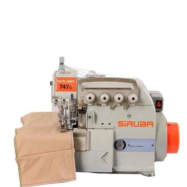 FDM 2. El Siruba 747Q 4 İplik Kafadan Motorlu Overlok Makinesi