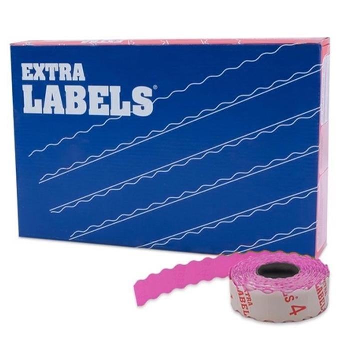 FDM | Labels | 4 No | Pembe Meto Etiketi | 42 Rulo | 1 Rulo 1000 Adet | Orta Yapışkanlı