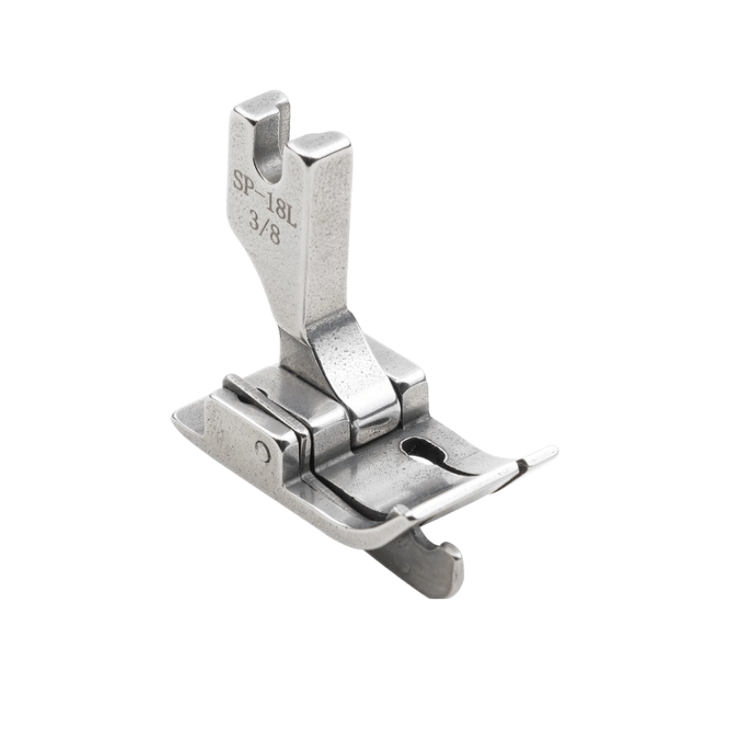 Fdm Düz Makine 9.5mm Oynar Çimalı Ayak | Sol Çima | SP-18L 3/8 | Tüm Marka Sanayi Tipi Düz Dikiş Makinelerinde Kullanılır.