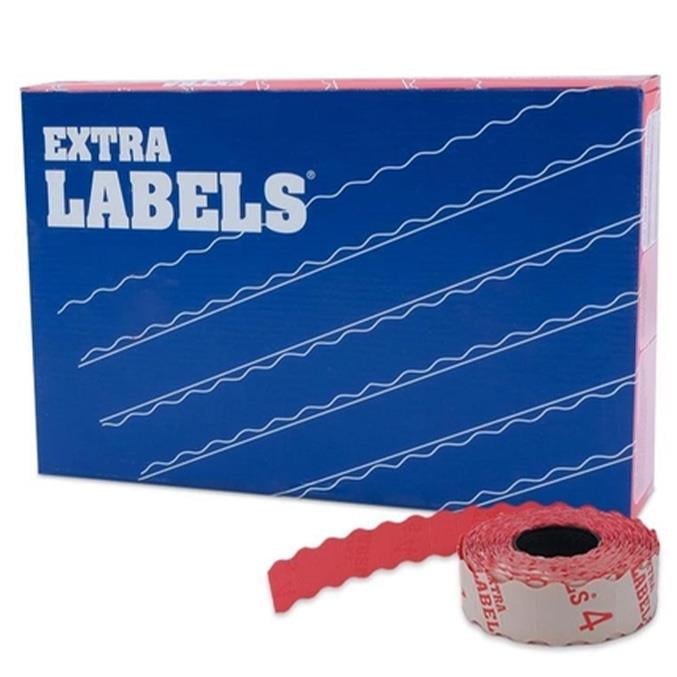 FDM | Labels | 4 No | Kırmızı Meto Etiketi | 42 Rulo | 1 Rulo 1000 Adet | Orta Yapışkanlı