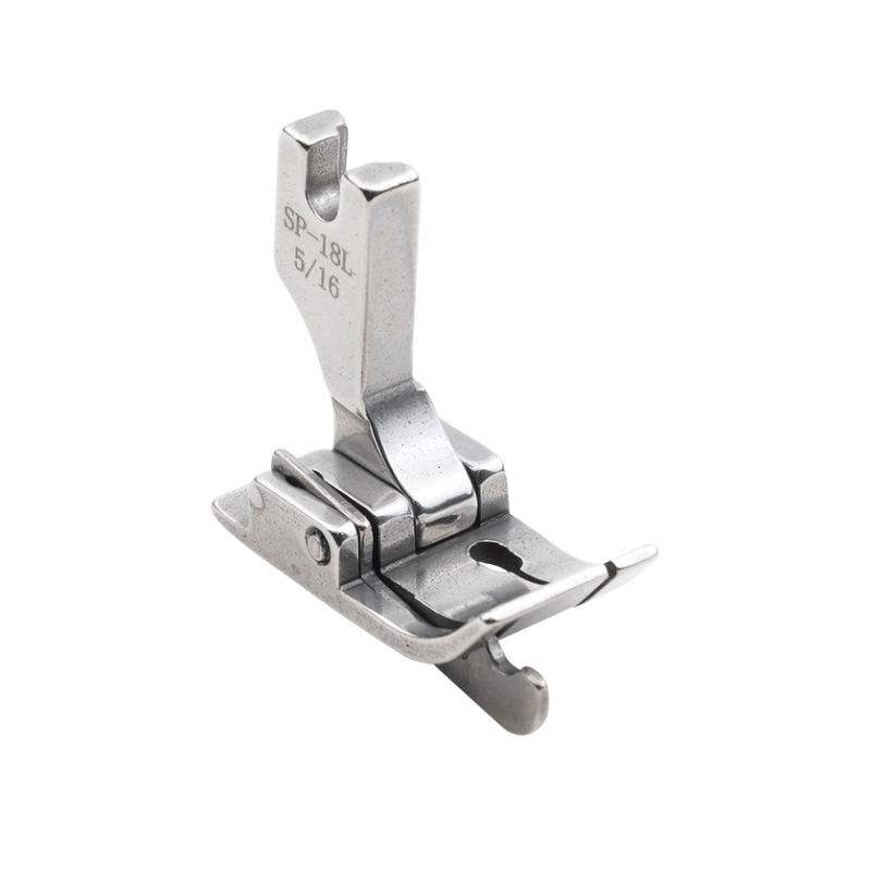 Fdm Düz Makine 8mm Oynar Çimalı Ayak | Sol Çima | SP-18L 5/16 | Tüm Marka Sanayi Tipi Düz Dikiş Makinelerinde Kullanılır.
