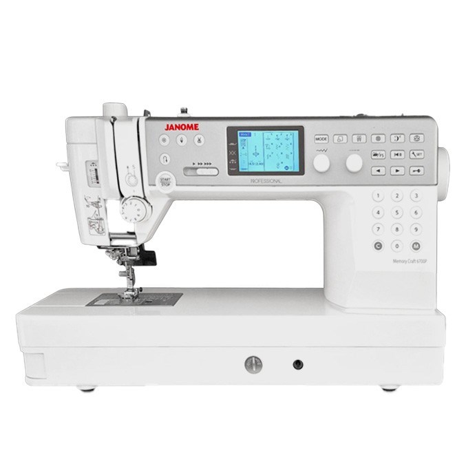 Janome | MC6700 Elektronik Dikiş Makinesi | Ev Tipi Dikiş Makinesi |Aile Tipi Dikiş Makinesi | 200 Değişik Dekoratif  Dikiş Desen Piko | 9mm Dikiş Genişliği | Sağlam Matal Gövde