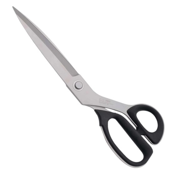 Kai | 7300 | Plastik Saplı | Pastal Kumaş Kesim Makası | 30 cm | Özel Ağız | Japon Malı | 12 No | Yüksek Karbonlu Paslanmaz Çelikten Üretilmiştir