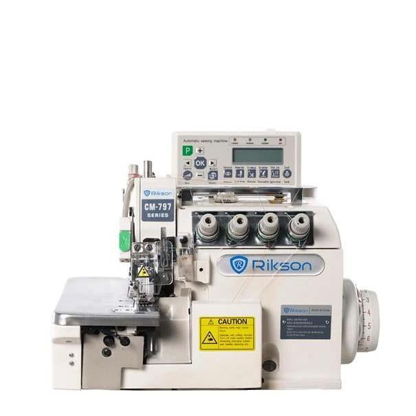 2.El Rikson CM-797 4 İplik Otomatik İp Kesicili Overlok Makinesi