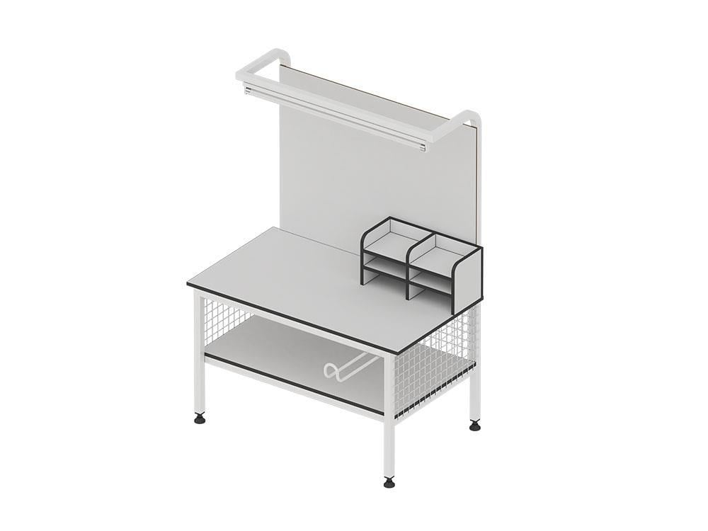 Fdm Işıklı Ve Altı Raflı Kalite Kontrol Masası T176