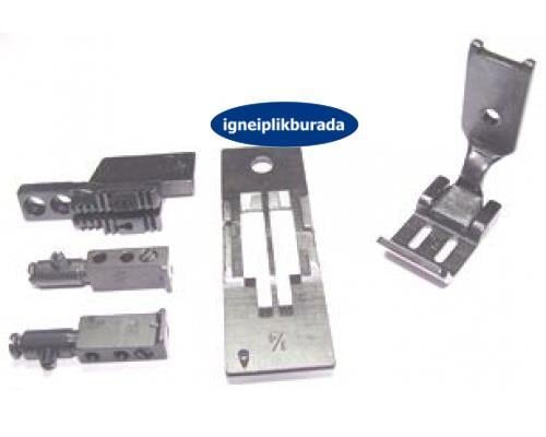 FDM Juki İptalli Mekanik Çift İğne Dikiş Makinesi Takımı (6.4 mm) (LH-3168) (Yan Sanayi)