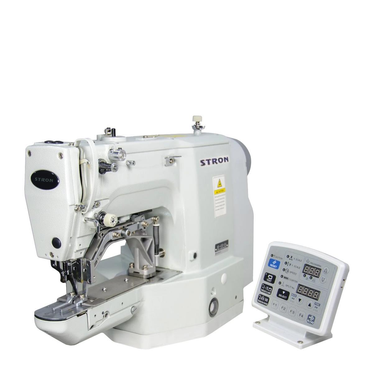 FDM Stron 430D-6 Lastik Birleştirme Punteriz, Direct Drive, Ayak Kaldırmalı, İplik Kesmeli, Kafadan Motorlu