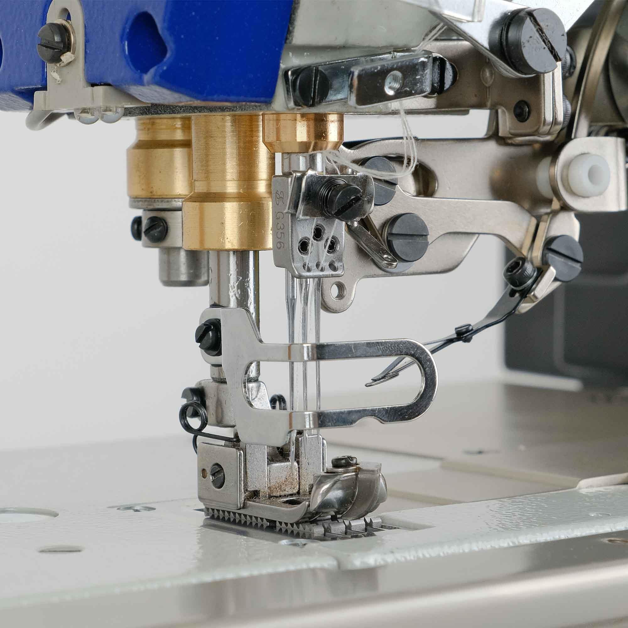 FDM Stron H7-01CB/UT/WP/B Otomatik Etek Reçme Makinesi, Direct Drive, İplik Kesmeli, Ayak Kaldırmalı, Kafadan Motorlu, Tabla ve Tekerlekli Ayak