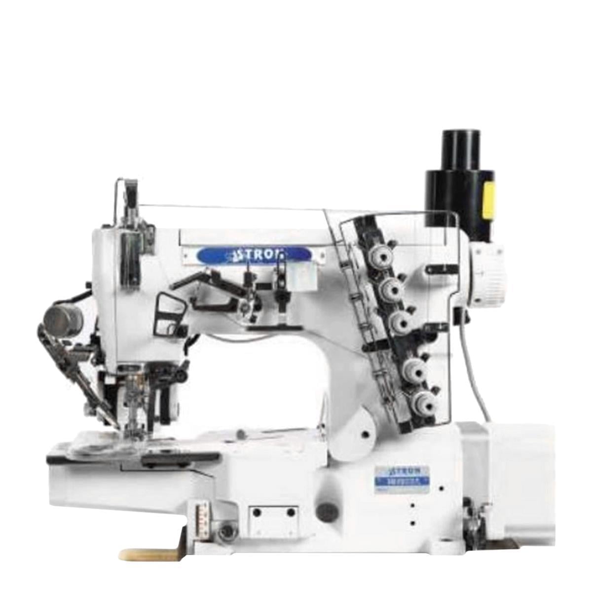 FDM Stron Sf662-01/CB/UT Otomatik  Burunlu  Etek Reçme Makinesi, Direct Drive, Ayak Kaldırmalı, İplik Kesmeli, Kafadan Motorlu, Tabla ve Tekerlekli Ayak