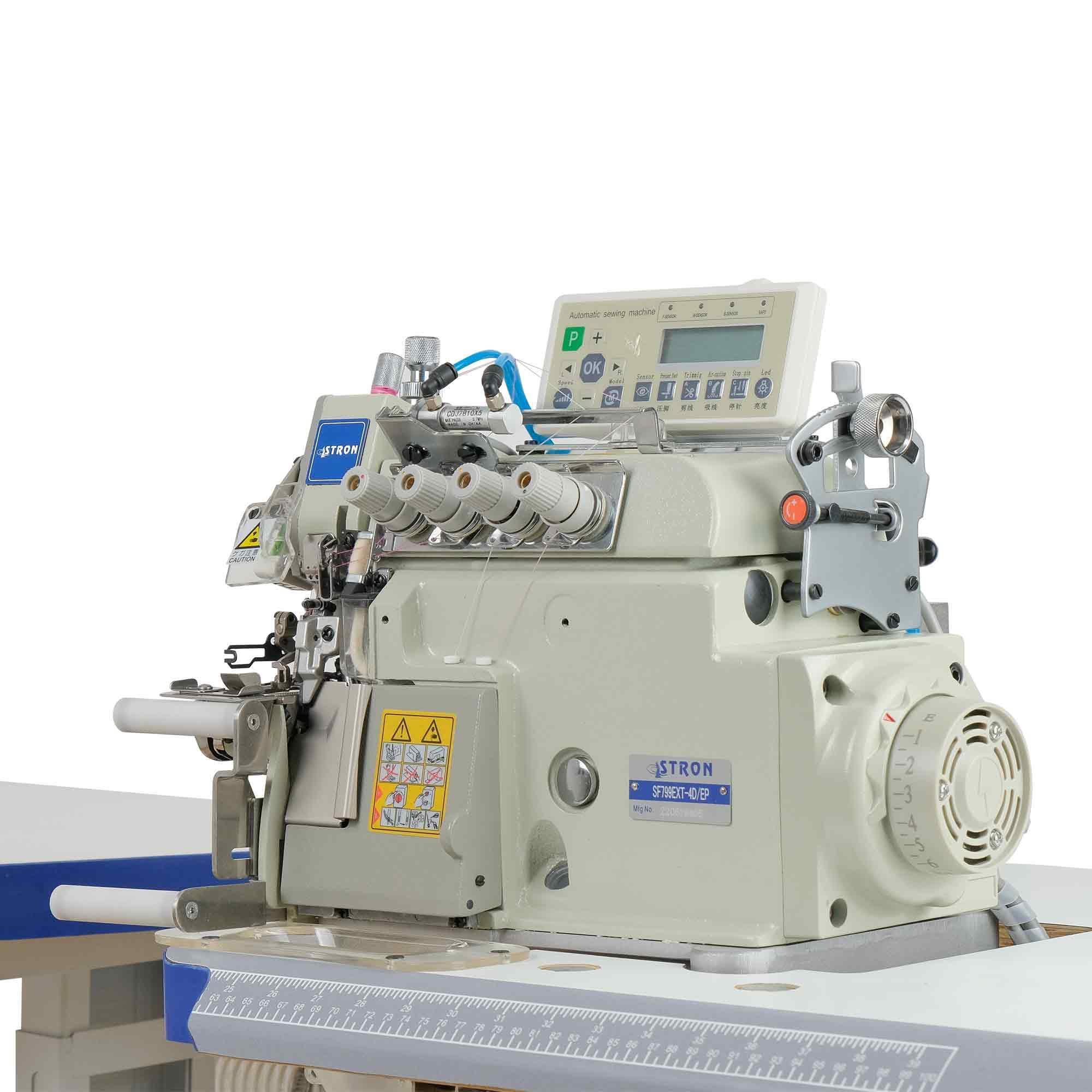 FDM Stron SF799EXT-4D/EP 4 İplik Yaka Takma Overlok Makinesi