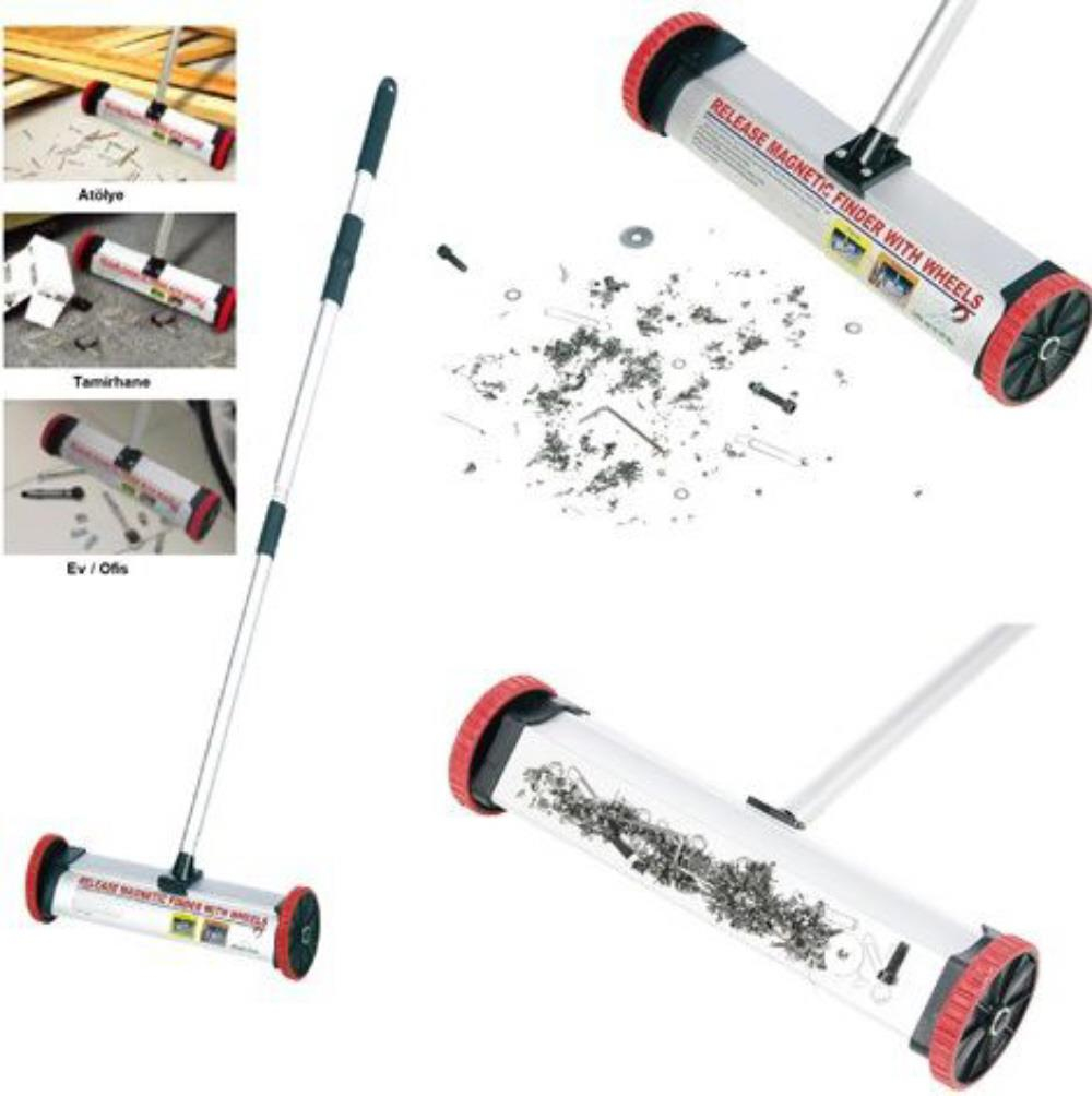 Fdm Tekerlekli Mıknatıslı Metal Toplayıcı Manyetik Süpürge (Küçük)