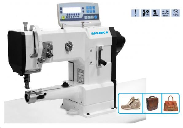 FDM Yuki YK-P335B-D2T3 Çift Papuç İnce Baş Çanta Makinesi, İplik Kesicili, Direct Drive, Ayak Kaldırmalı, Ayak Transportlu, Kafadan Motorlu