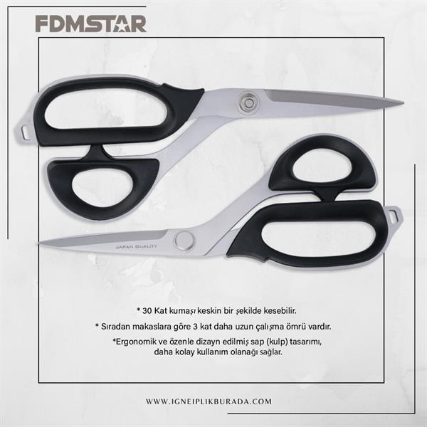 FDMSTAR 8 İnç (20 cm) Titanyum Uçlu Terzi Makası 7000 seri