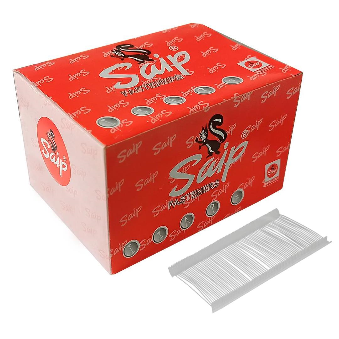 Saip Delux Mıcro Standart Kılçıklar (10mm-10.000 Adet) Opak Beyaz Şeffaf