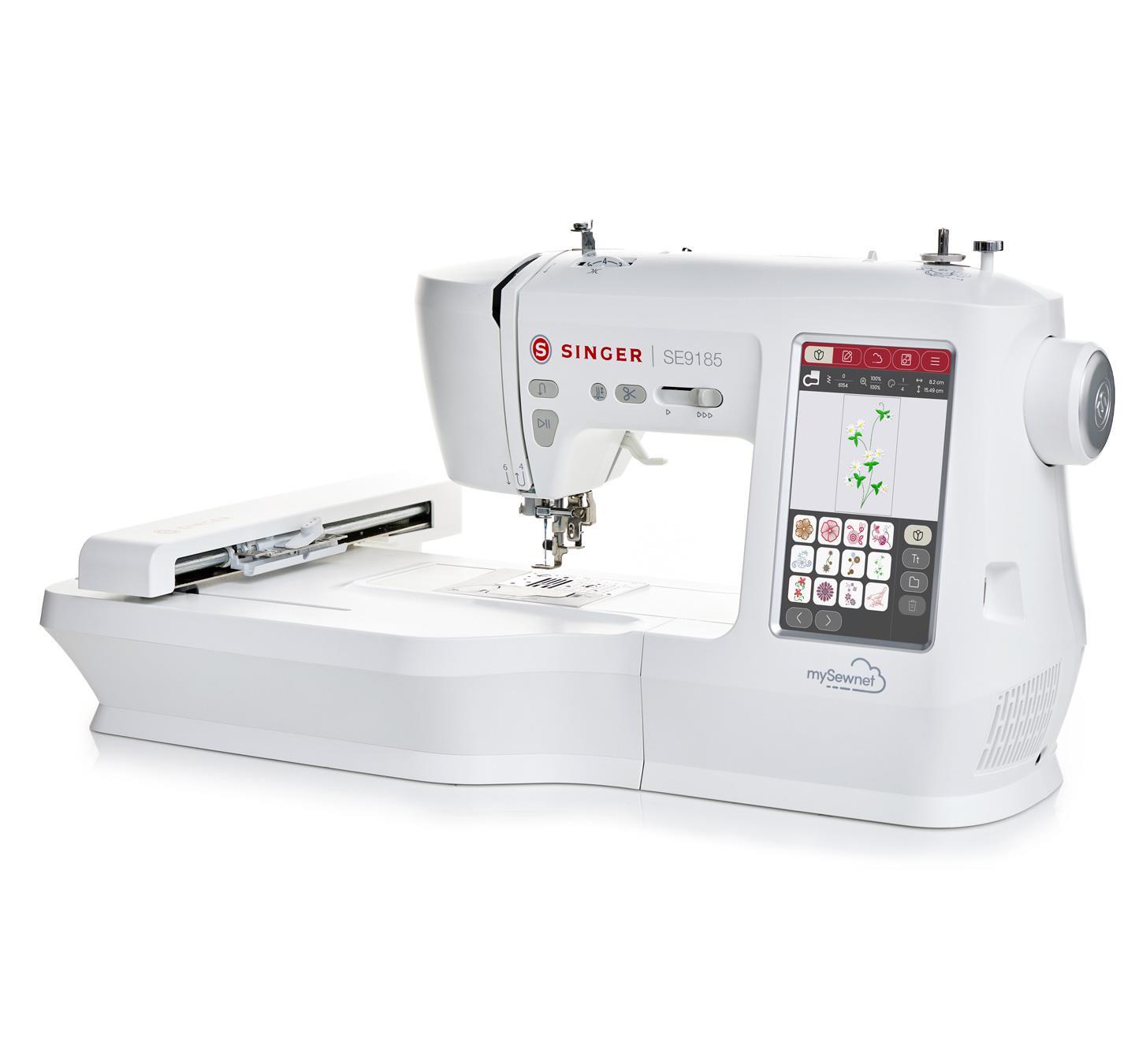 Singer SE9185 Dikiş Makinesi |Sew&Emb | Ev Tipi Dikiş Makinesi | Aile Tipi Dikiş Makinesi |7mm Zigzag Genişliği | 5mm Dikiş Uzunluğu |7