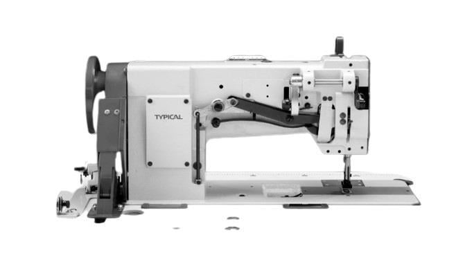 Typical GC-20608-L18 Çift Papuç Çift İğne Ayak Kilit ( 45 cm ) Makinesi, Ayak Transportlu