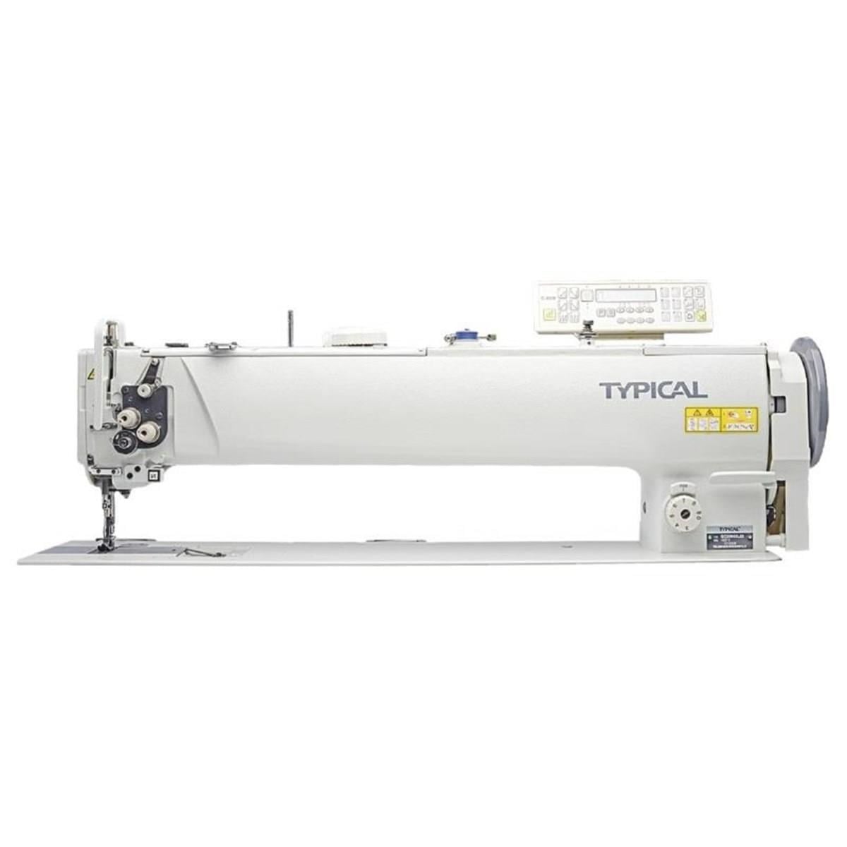 Typical Mekanik Çift Pabuç Tek İğneli Büyük Mekik Ayak Baskı Ayarlı Dikiş Makinası (64 cm Uzun Boyun) (Typical GC20665-L25)