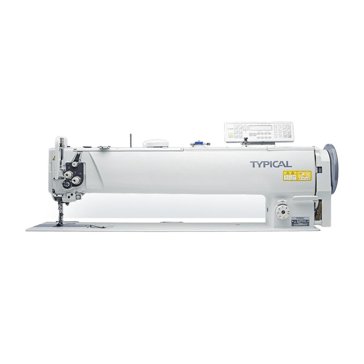 Typical Otomatik Çift Pabuç Çift İğneli Büyük Mekik Dikiş Makinası (64 cm Uzun Boyun)