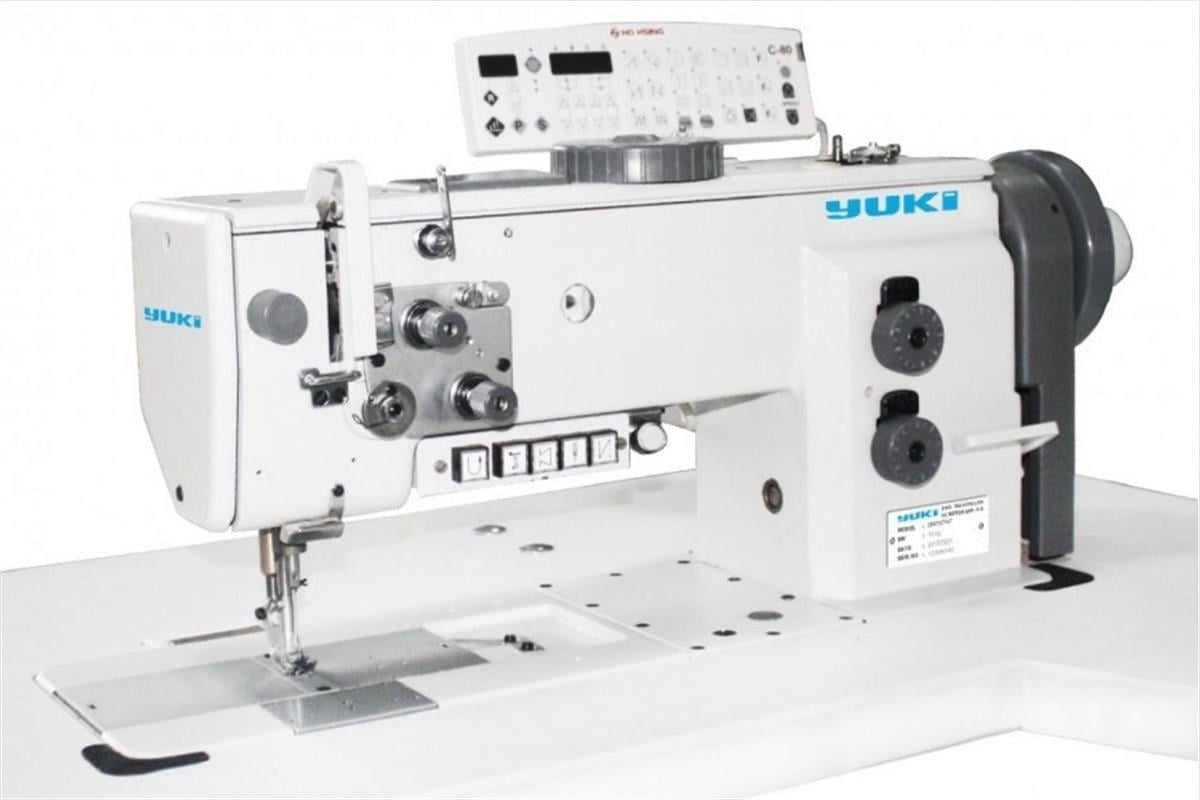 Yuki Yk767H-7 Elektronik Çift Papuç Tek İğne Kalın İş Dikiş Makinası (30 Cm)