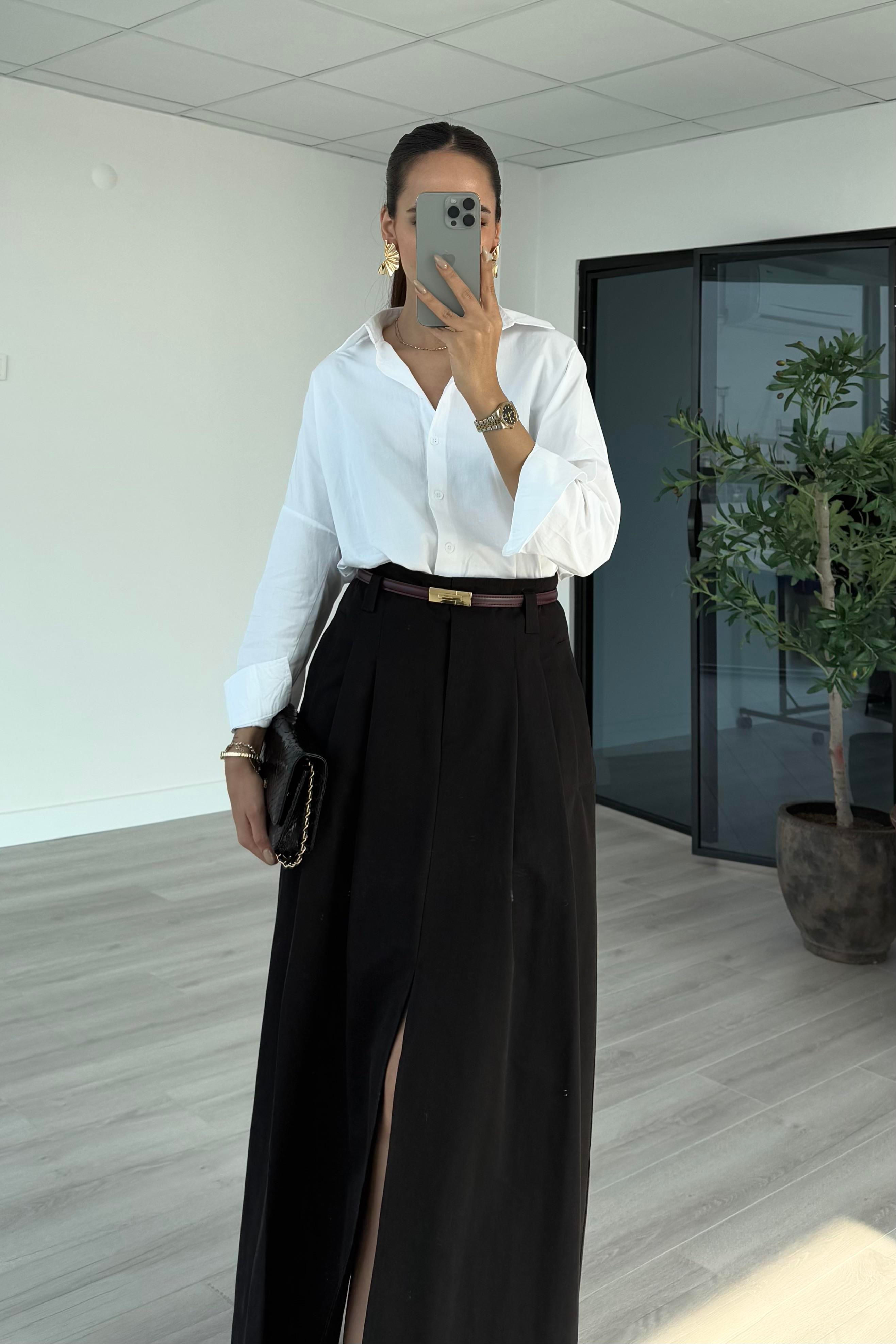 Beyaz Poplin Gömlek - Kadın Shirts Modelleri - Nazliye Moda | Kadın Giyim Modası