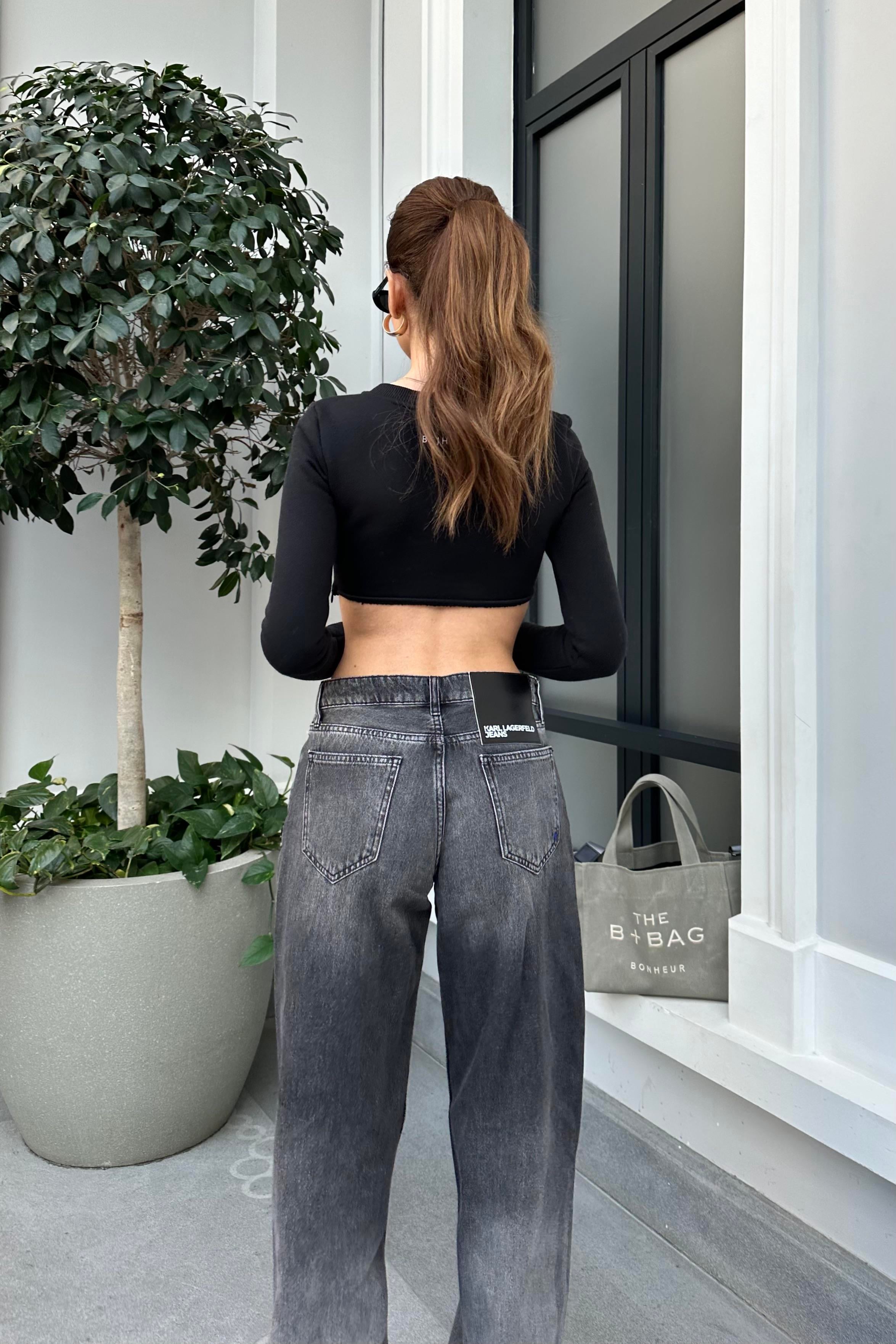 Füme Yıkama Detay Premium Jean - Kadın Jean Modelleri - Nazliye Moda - Kadın Giyim Modası