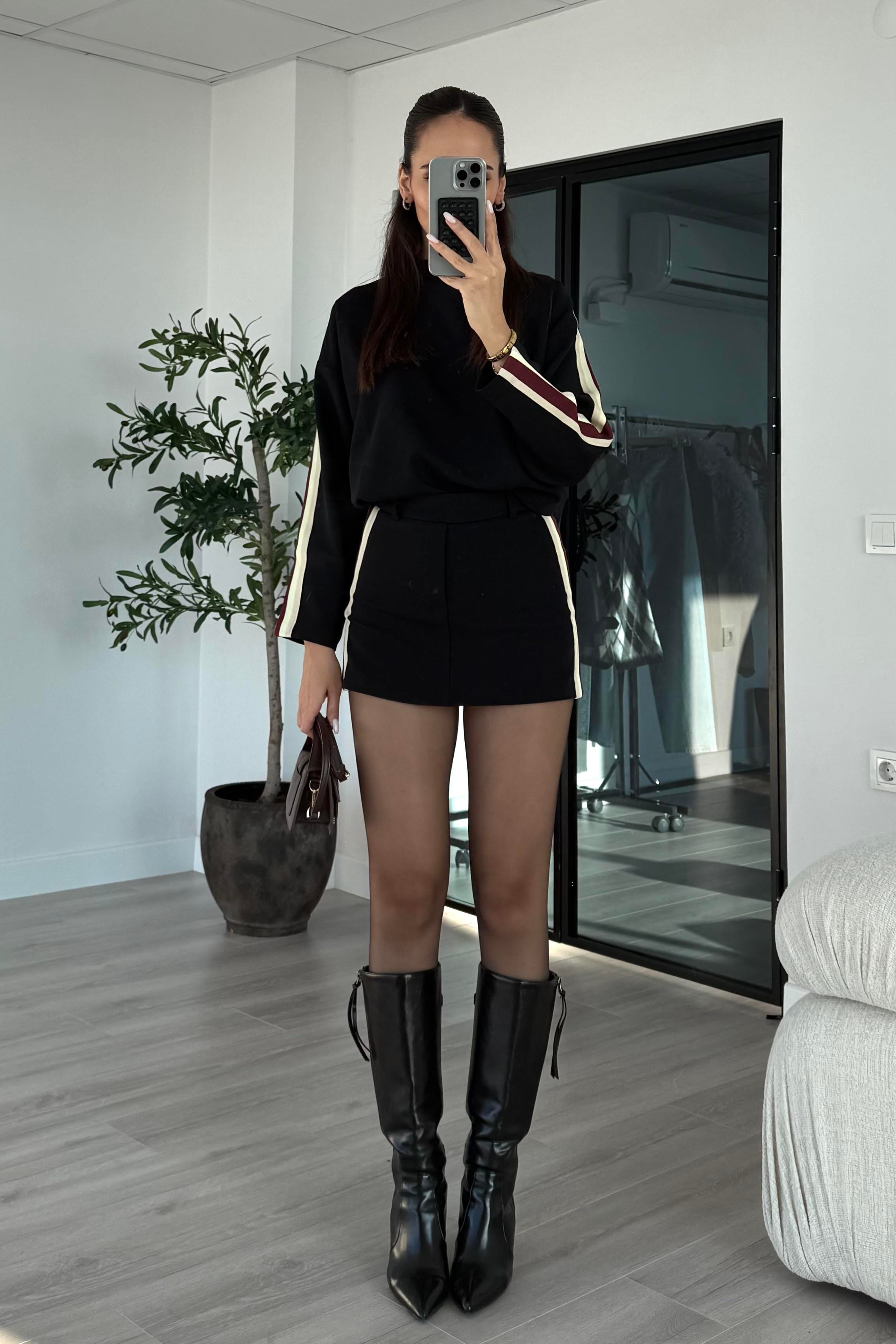 Lacivert Şerit Detay Premium Takım - Kadın Takım Modelleri - Nazliye Moda | Kadın Giyim Modası