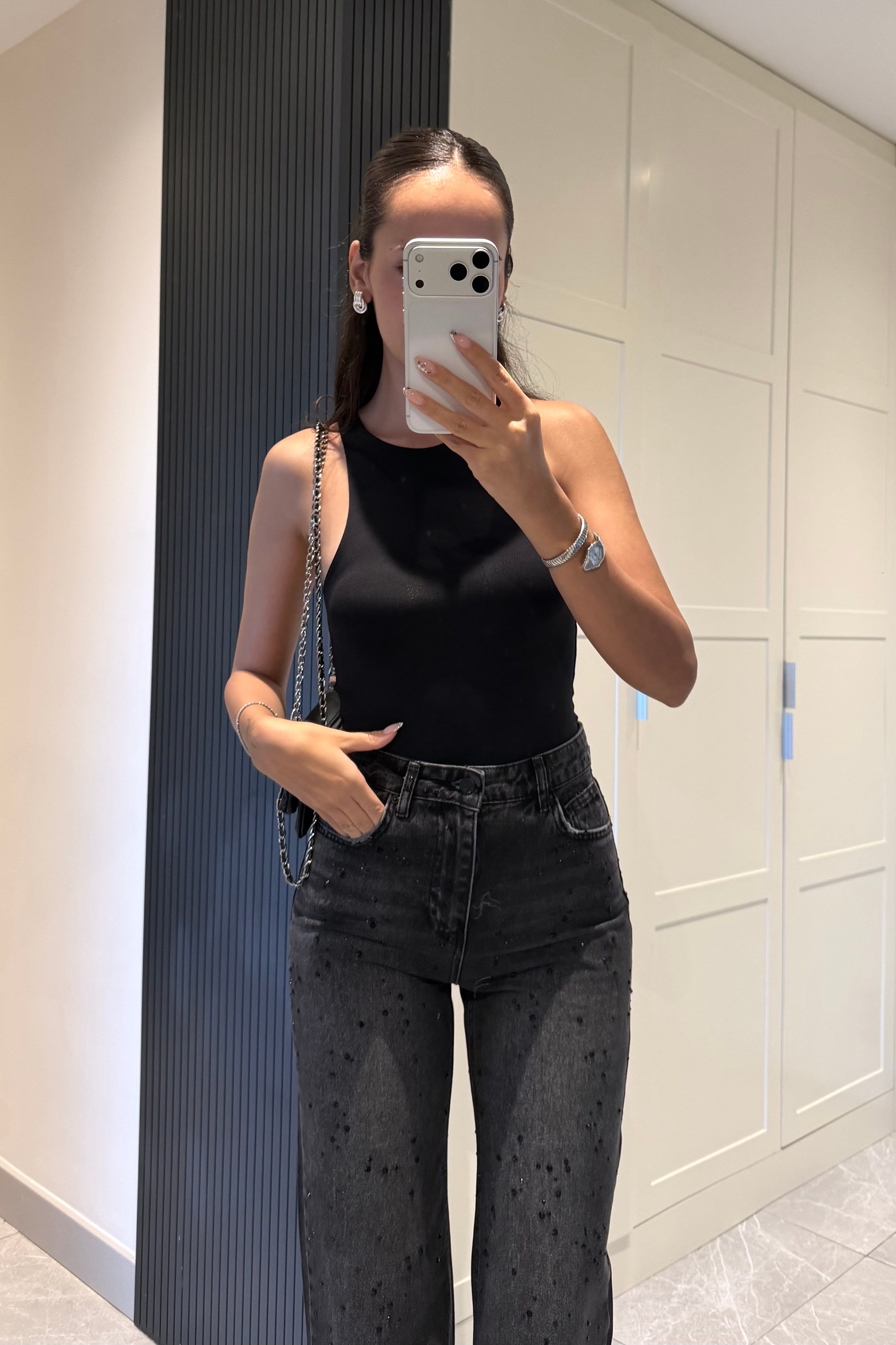 Siyah Body Suit Bluz - Kadın Bluz Modelleri - Nazliye Moda | Kadın Giyim Modası