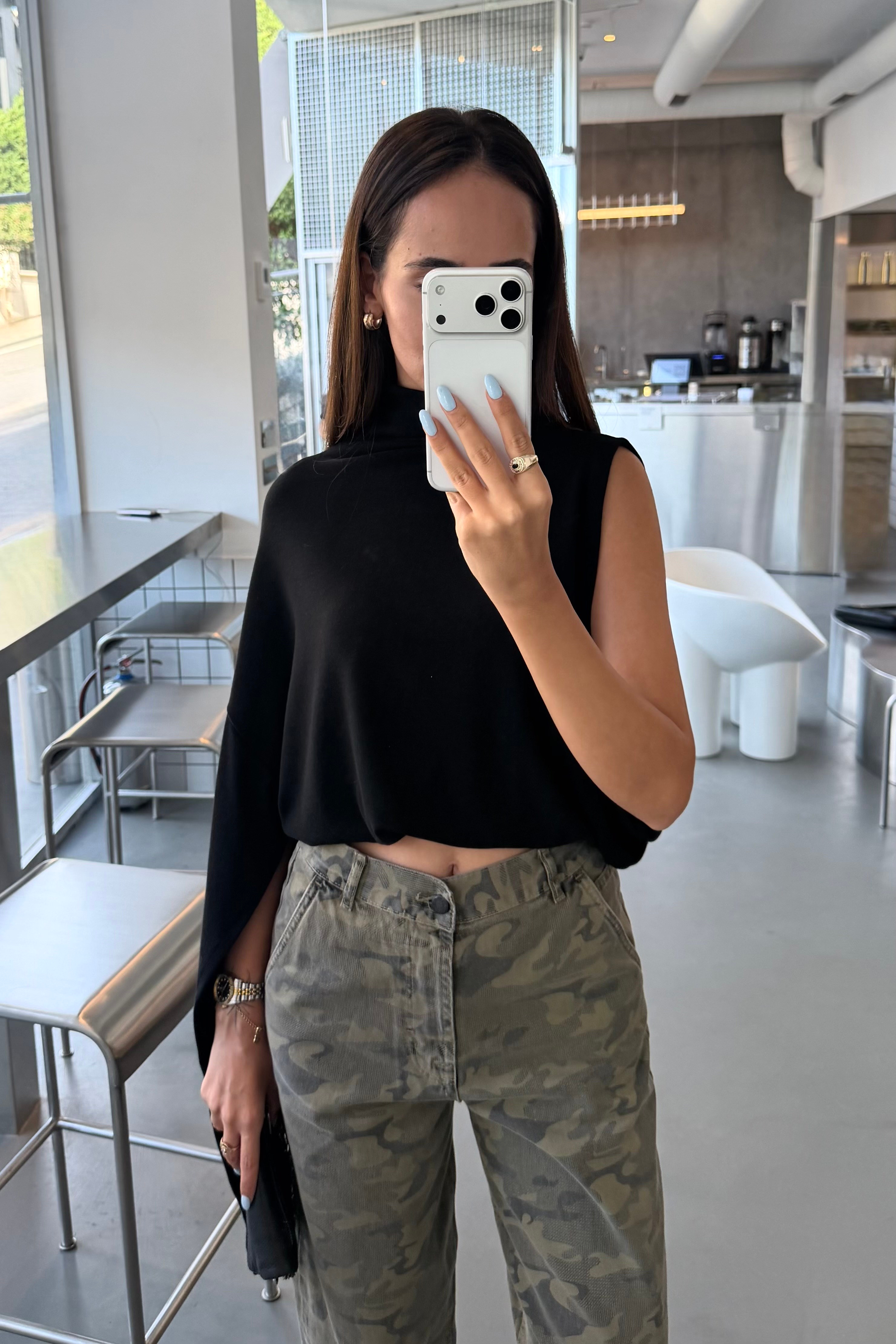 Siyah Tek Kol Tasarım Bluz - Kadın Bluz Modelleri - Nazliye Moda | Kadın Giyim Modası