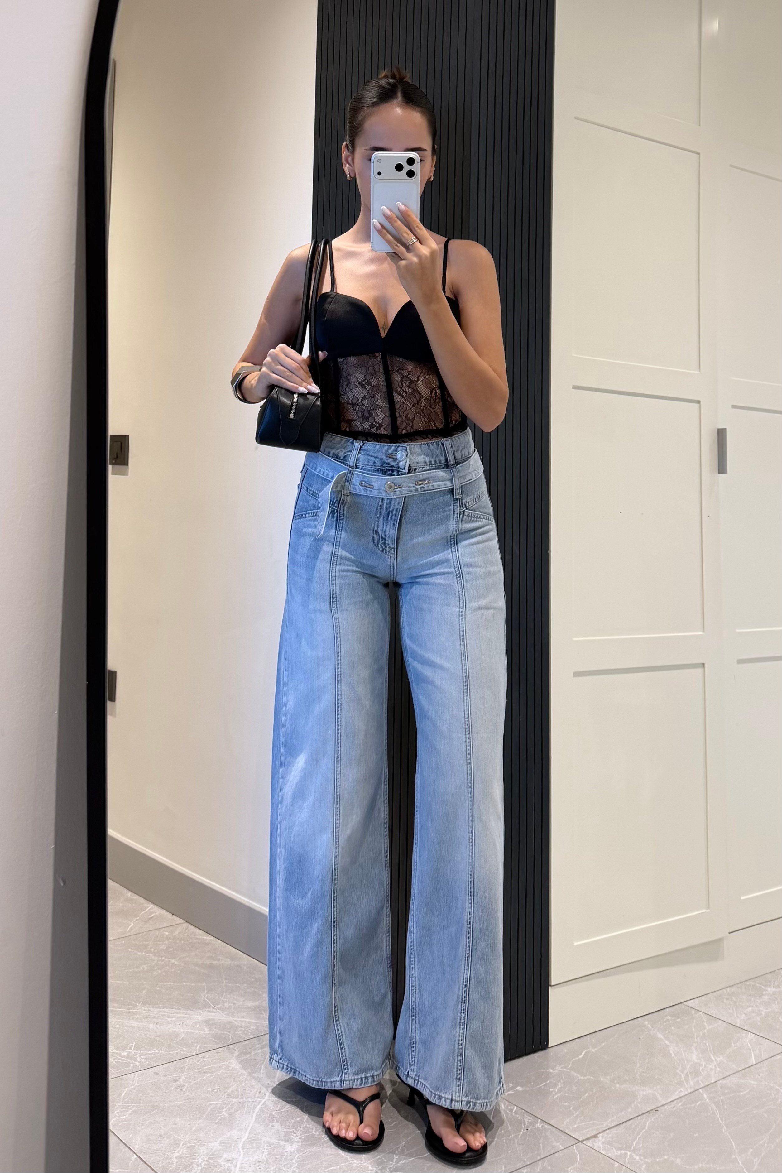 Siyah Transparan Crop Bluz - Kadın Bluz Modelleri - Nazliye Moda | Kadın Giyim Modası